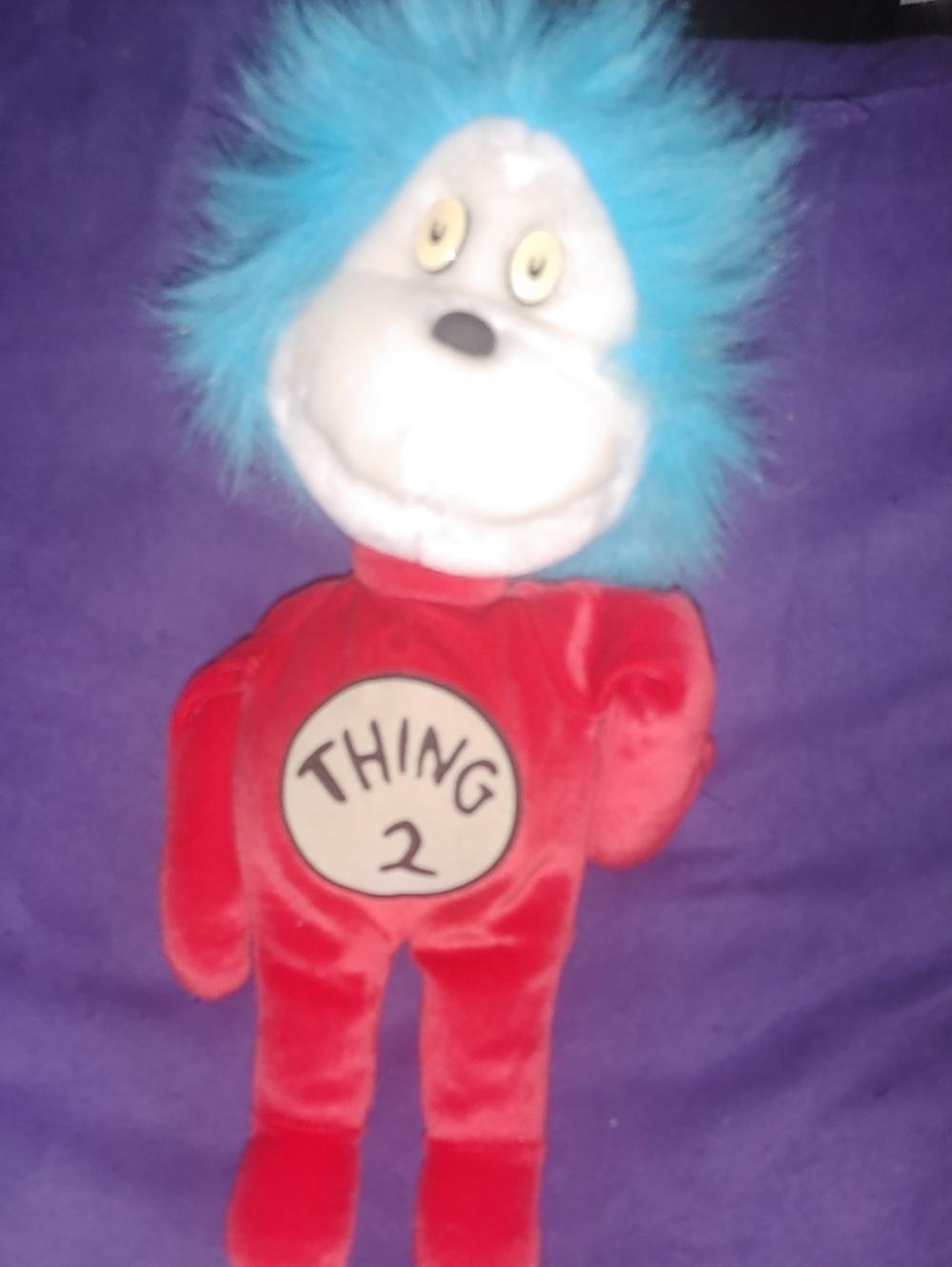 Dr. Seuss Thing 2 Plush — Blue Hair, Red Body
